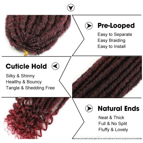 cheap industry short Straight bundle hair soul spring locs sock soft Wavy Goddess jumbo box braiding Faux